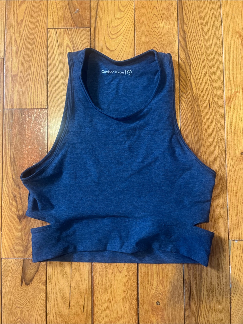 Navy Blue Sports Bra Top